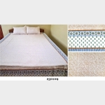 Mithila Pattern Hand Printed Cotton Bedsheet -230109