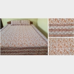 Mithila Pattern Hand Printed Cotton Bedsheet 230118